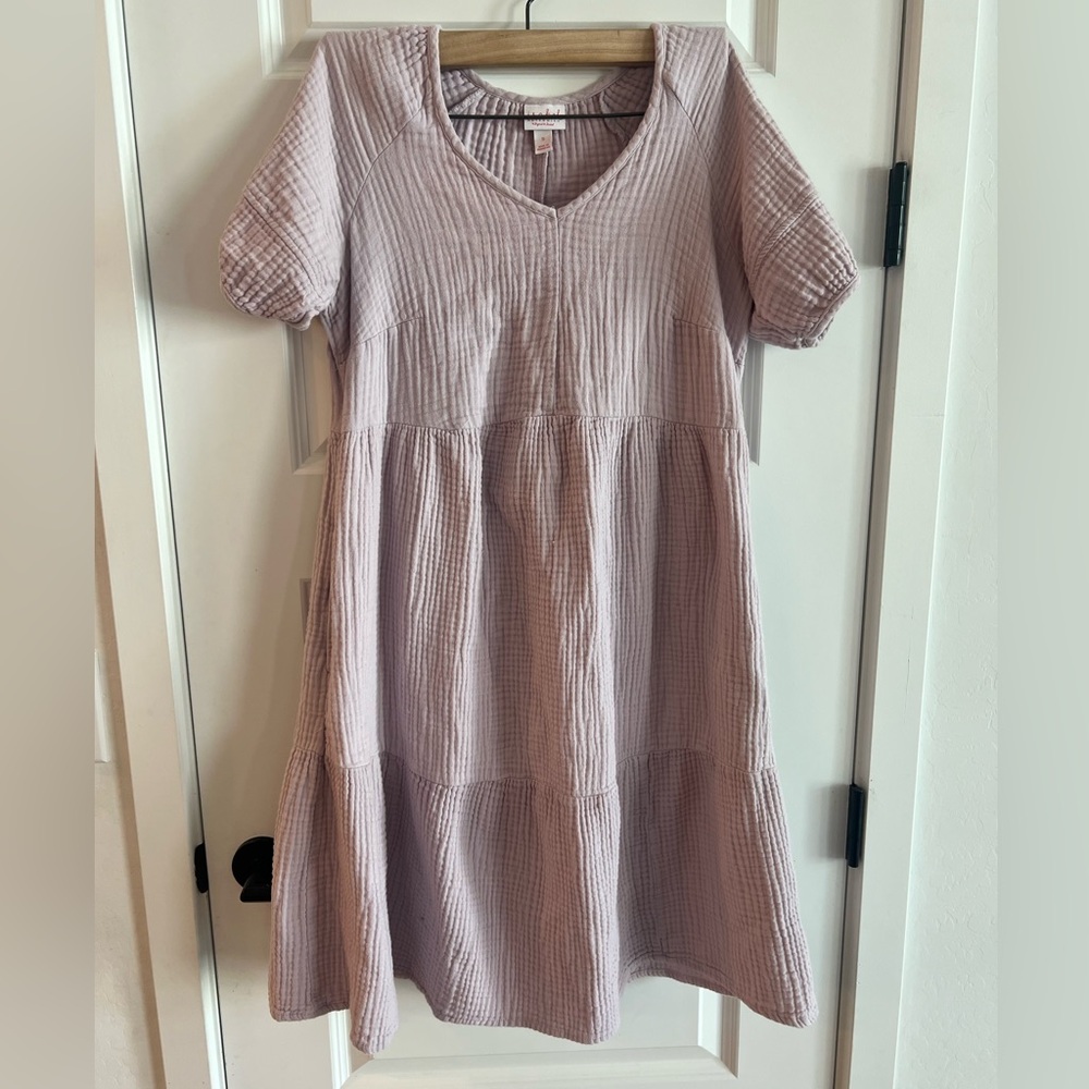 Soft purple gauze dress